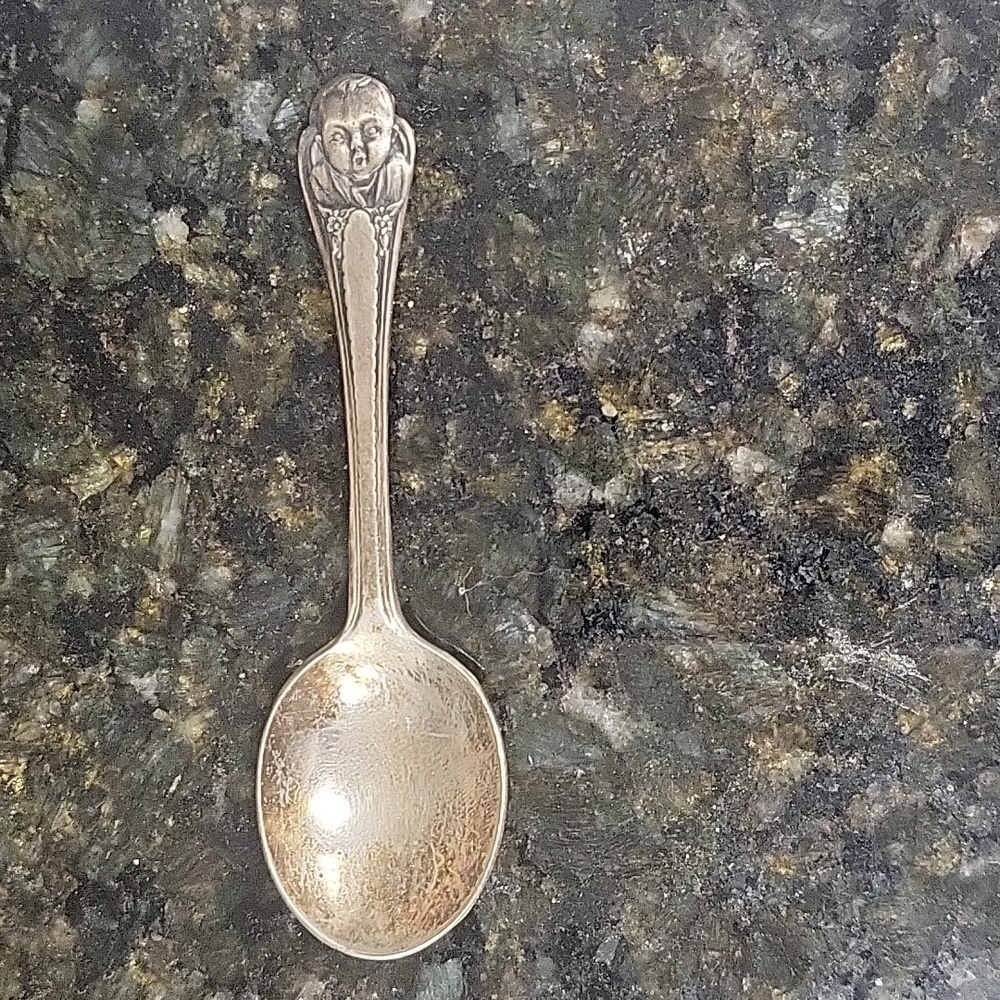 Vintage Gerber Baby Spoon By Winthrop-Silver Plate 1940s